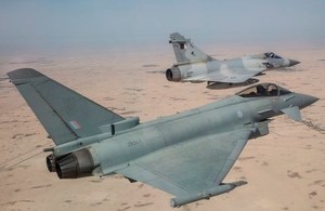 Royal Air Force Typhoons Begin Joint Training with QEAF