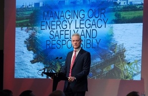 David Peattie, NDA CEO, speaking at Offshore Decommissioning Conference 2017