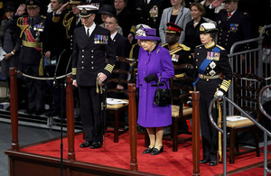 Her Majesty The Queen has commissioned the UK’s new aircraft carrier HMS Queen Elizabeth into the Royal Navy. Crown Copyright.