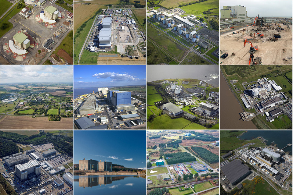 The 12 Magnox sites
