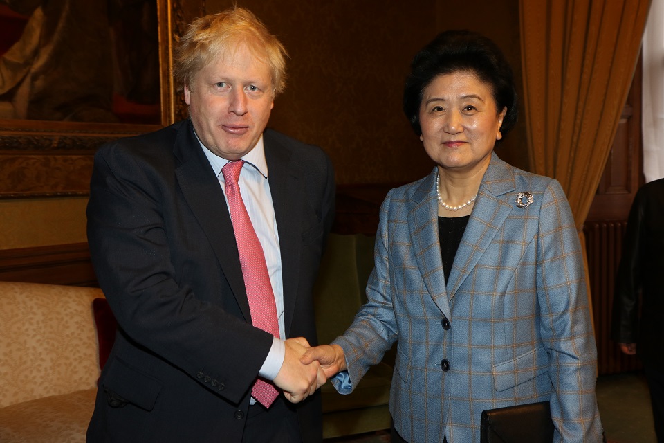 Mme Liu met the Foreign Secretary in the Foreign and Commonwealth Office