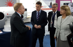 A three-pronged refresh to defence’s Industrial Policy has been unveiled by Defence Secretary Gavin Williamson at the UK Defence Solutions Centre in Farnborough today. Crown copyright.