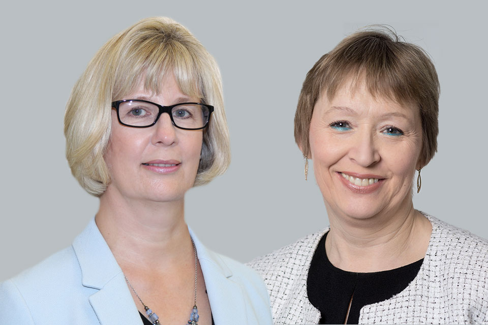 Melissa Tatton, Chief Executive of the VOA and Mary Hardman, Chief Valuer of the VOA.