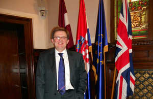 man standing in room