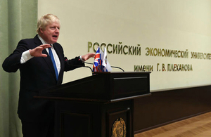 Foreign Secretary at Plekhanov University in Moscow