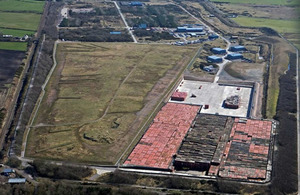 Aerial view of the Low Level Waste Repository.