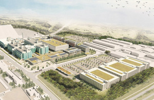 Artist's impression of the PHE science campus in Harlow