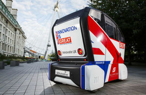 RDM Group's autonomous vehicle at the London Eye
