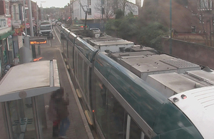 Image showing the tram at Radford Road tram stop