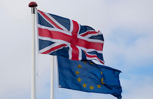 UK and EU flags