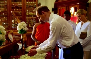 The Earl and Countess of Wessex in Sri Lanka