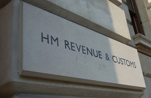 HMRC building sign