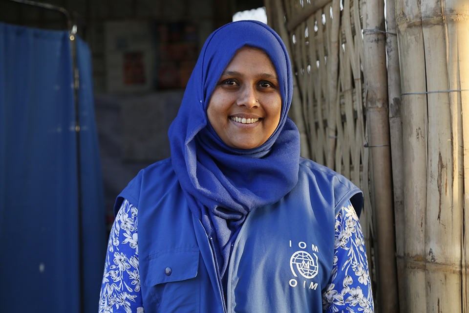 Ummul Jesmin, one of the Bangladeshi medics who worked alongside the UK EMT and who will continue to tackle the outbreak now that the British team is leaving.