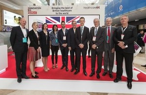 The Healthcare UK delegation at Arab Health 2018 led by Health Minister Lord O’Shaughnessy