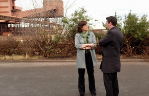 Claire Perry with Tees Valley Mayor Ben Houchen.