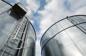 image of steel water tanks