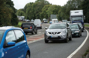 Image of traffic on A417