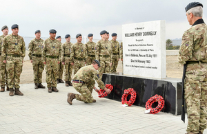 Service of Remembrance for Sergeant William Donnelly