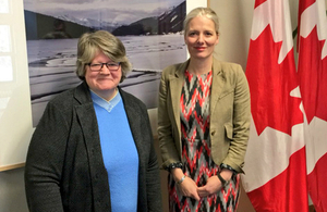 Minister Coffey meets Canada’s Environment and Climate Change Minister Catherine McKenna.