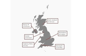 Map of LPC 2018 visits