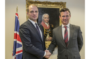 Defence Minister Mark Lancaster and Polish Under Secretary of State Tomasz Szatkowski. Crown Copyright.