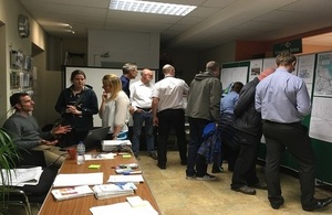 Residents and businesses viewing proposals for Otley at an event in October