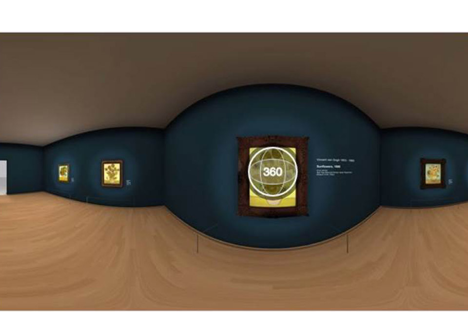 3D Sunflowers - National Gallery