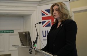 Penny Mordaunt delivers speech at safeguarding summit