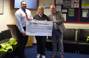 Caithness Foodbank cheque presentaton