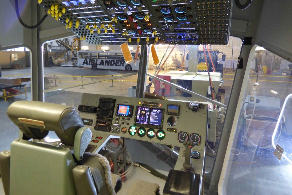 The flight deck of the Airlander