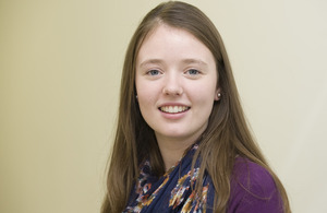 Kelly, an apprentice in the Cabinet Office. Photo: Crown copyright.