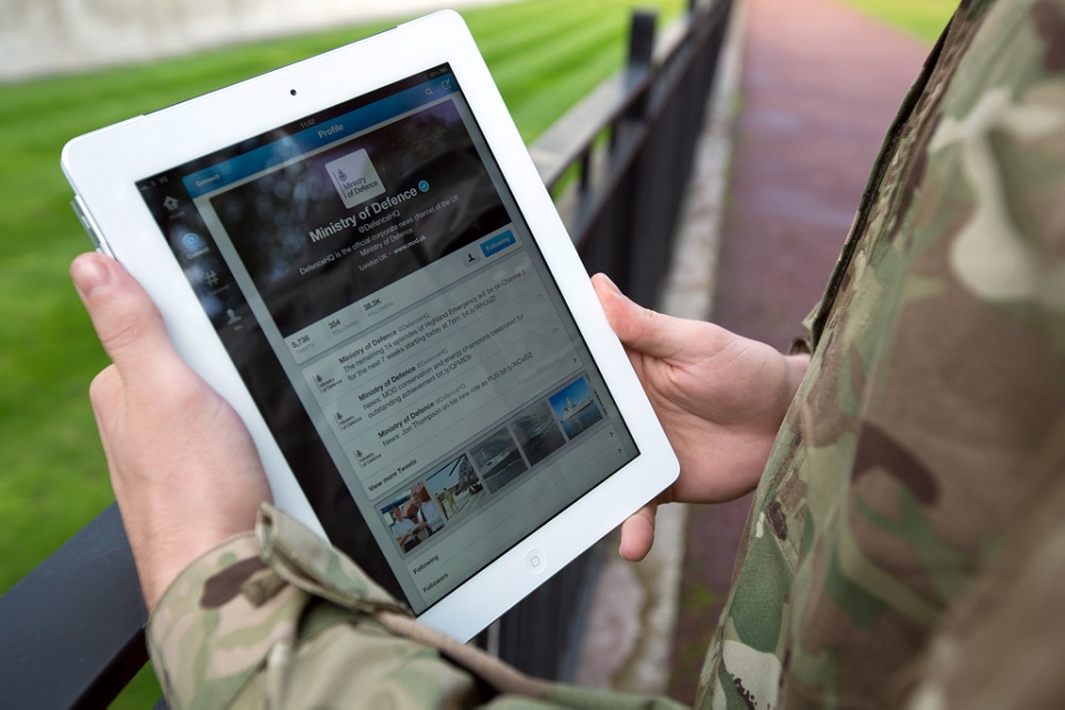 Ipad Photo: Crown Copyright. all rights reserved.