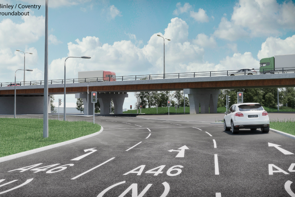 image showing A46 in Coventry upgrade