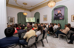 British talk at Ambassador's Residence in Havana