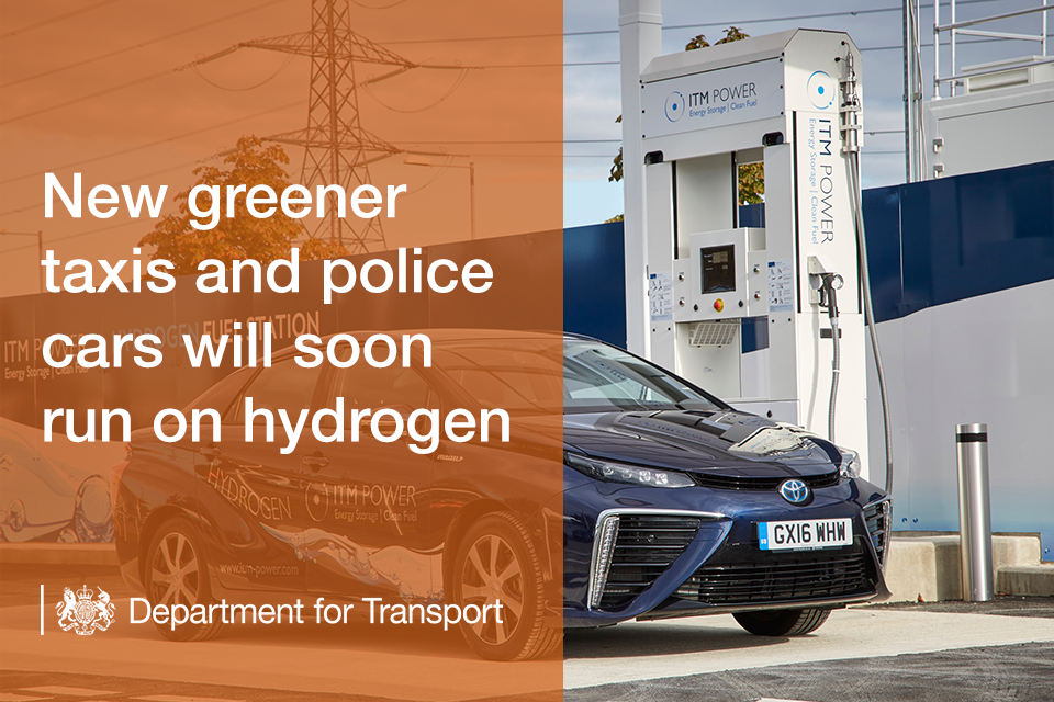 New greener police cars to run on hydrogen.