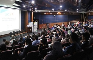 British High Commissioner Richard Lindsay giving his opening remarks.