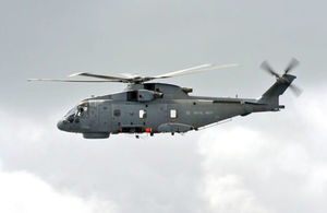 A merlin helicopter