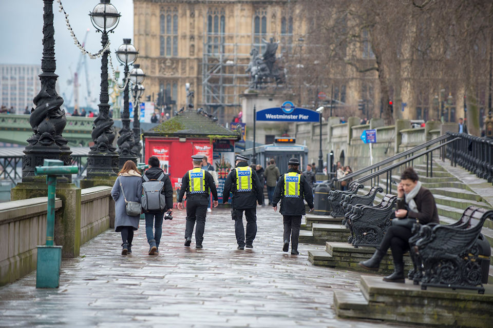 The image of MDP officers in Westminster.