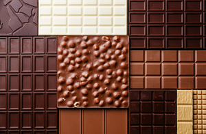 Picture of lots of chocolate bars.