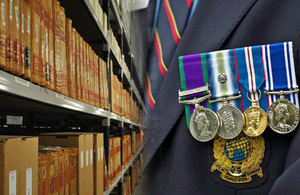 Medals and files, Crown Copyright, All rights reserved
