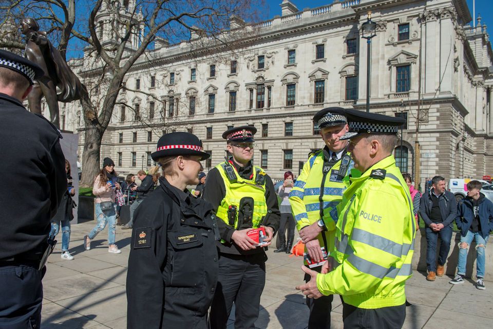 MDP Deputy Chief Constable (right) with colleagues from Metropolitan Police Service and City of London Police.