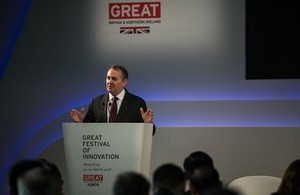 Picture of Liam Fox at GREAT Festival of Innovation in Hong Kong