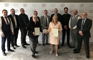Members of LLWR and GRAHAM Construction receive Gold award from CCS