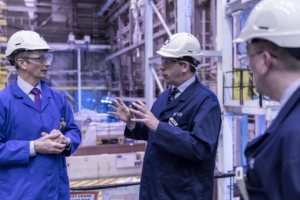 Lord Duncan visits Dounreay Prototype Fast Reactor (PFR) and Dounreay