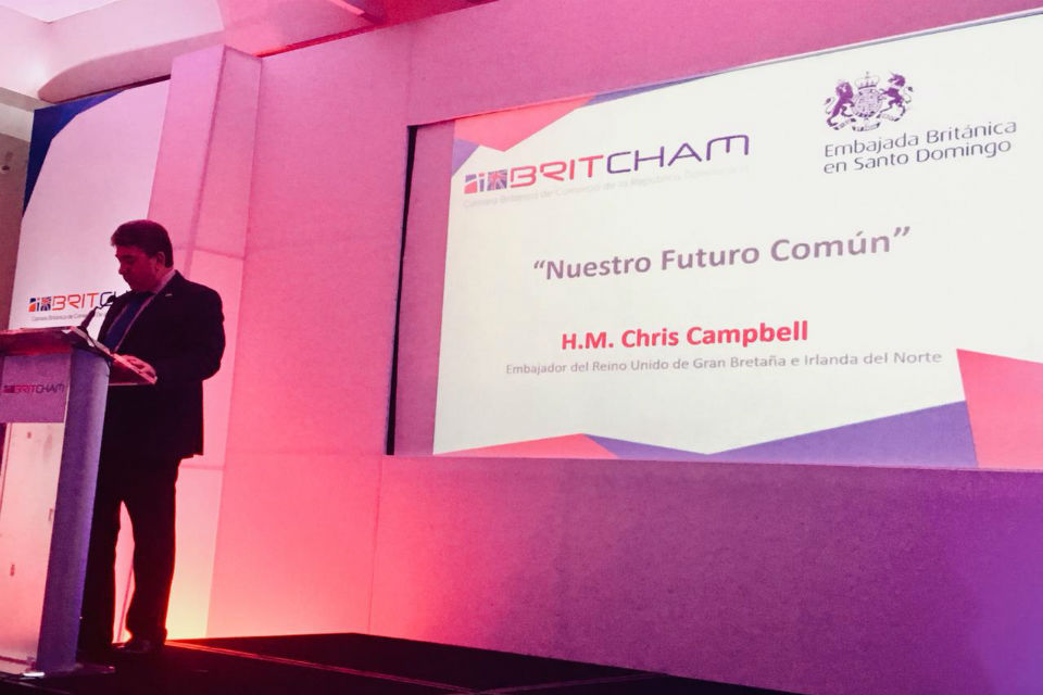 Embajador Chris Campbell habla sobre el futuro común de Reino Unido y República Dominicana
