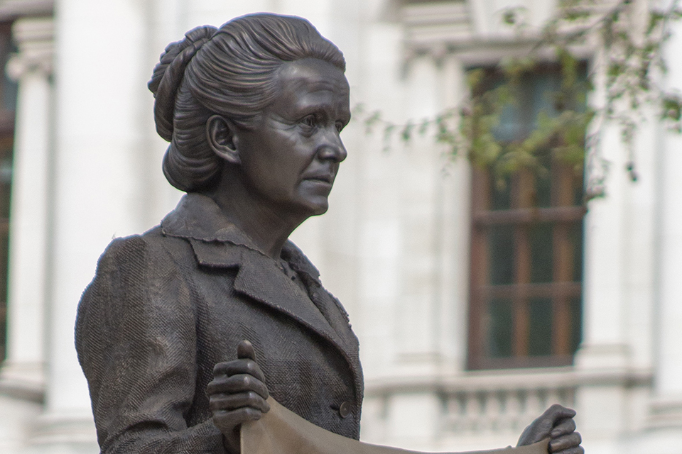 Historic statue of suffragist leader Millicent Fawcett unveiled in