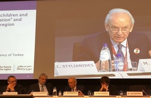 Lebanese Minister of Education Marwan Hamadeh at Brussels II Conference