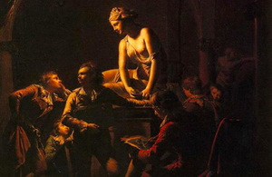 An Academy by Lamplight by Joseph Wright of Derby