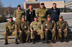 Delegation of Bosnia and Herzegovina led by UK Defence Attache LtCol Rob Tomlinson