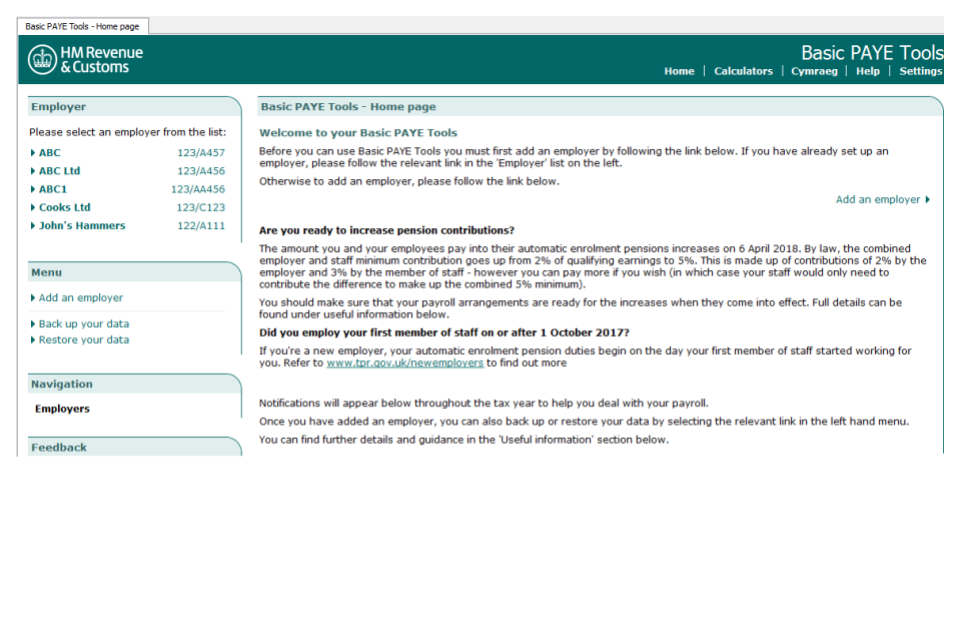 Check a National Insurance number using Basic PAYE Tools